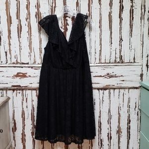Black lace dress